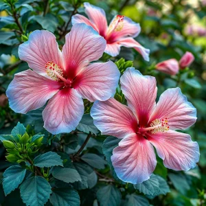 Гибискус садовый Тропикал Сан купить по цене от 293р. в интернет-магазине «Посадика» с доставкой почтой в в Якутске и по всей России – [изображение №1].