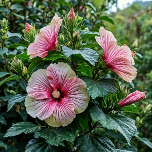 Гибискус Иден Бьюти купить по цене от 460р. в интернет-магазине «Посадика» с доставкой почтой в в Якутске и по всей России – [изображение №1].